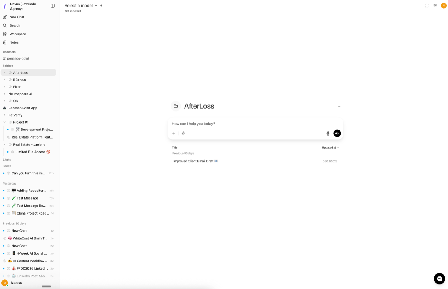 Nexus private AI workspace